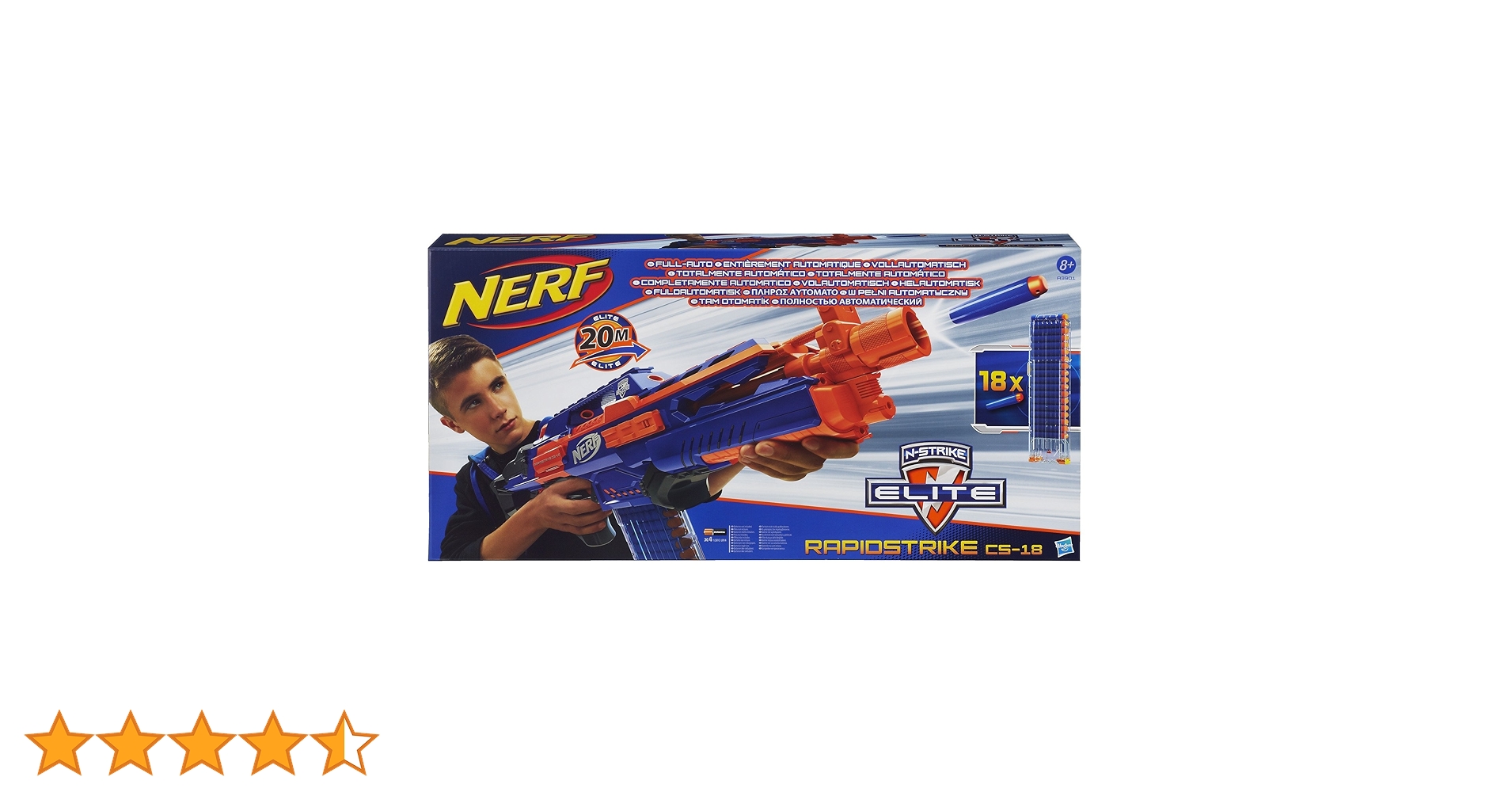 ナーフ RAPIDSTRIKE Hasbro Nerf N-Strike Elite Rapidstrike, automatyczny blaster